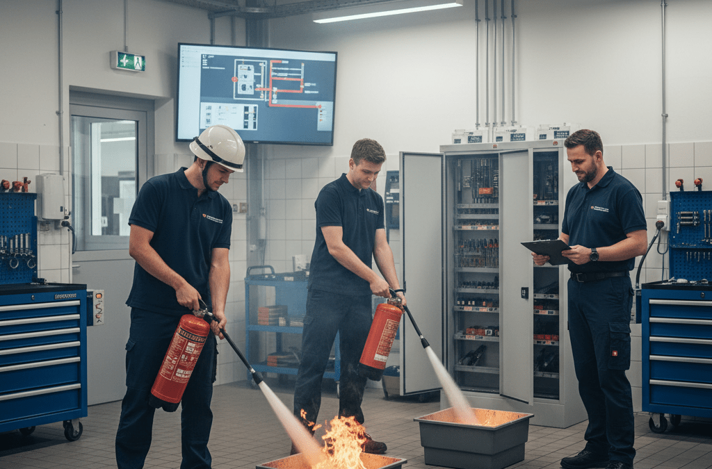 Brandschutz in der Werkstatt: Gefahren & Schutzziele